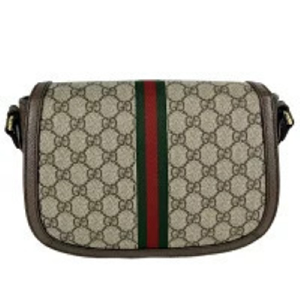 Gucci Beige Web Supreme Bag Canvas Stripe GG Leather Ophidia Shoulder